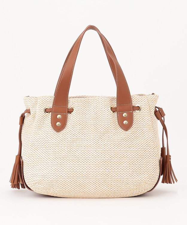 LA BAGAGERIE サイドタッセルサマートート　Mサイズ アイボリー
