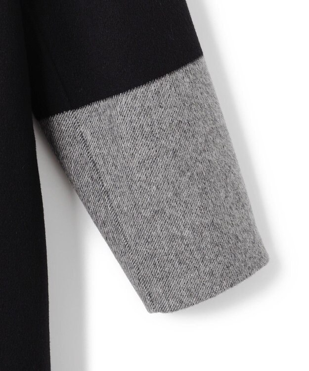 JOSEPH ダブルフェイスカラーブロック　ダブルブレステッドコート Black/grey