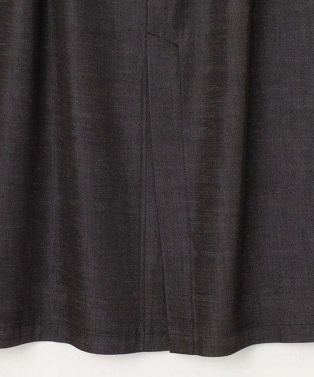 23区 【洗える】デニムライクシャンブレー Iライン スカート ブラック系