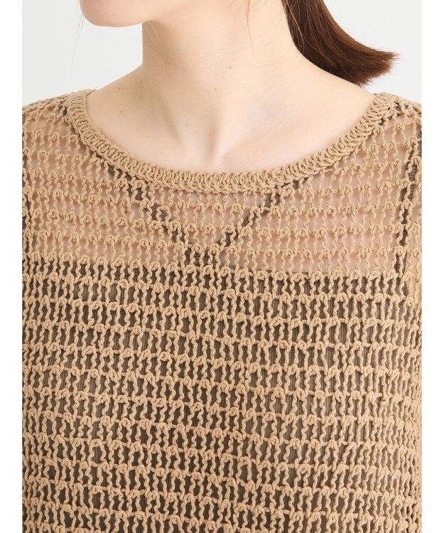 Green Parks ・ＳＵＧＡＲ　ＳＰＯＯＮ　クロシェロングスリーブ Mocha