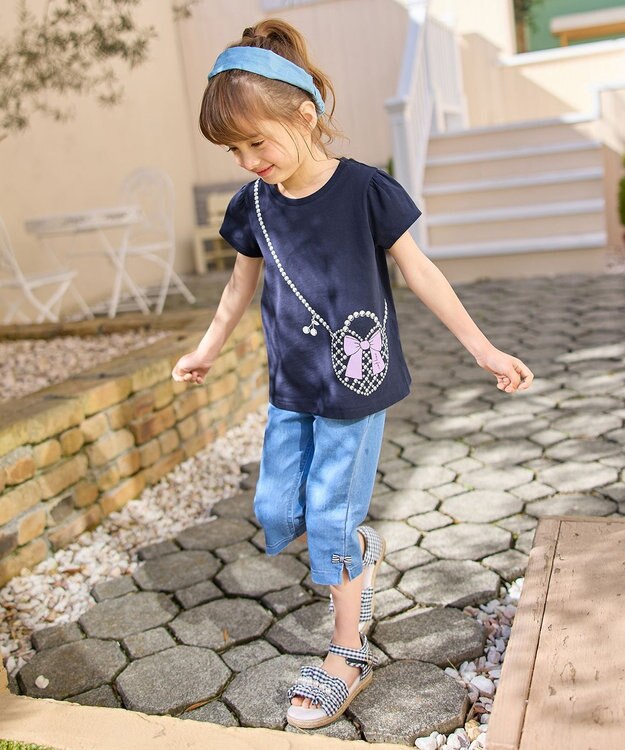 ANY KIDS 接触冷感 しろくま パンツ デニム