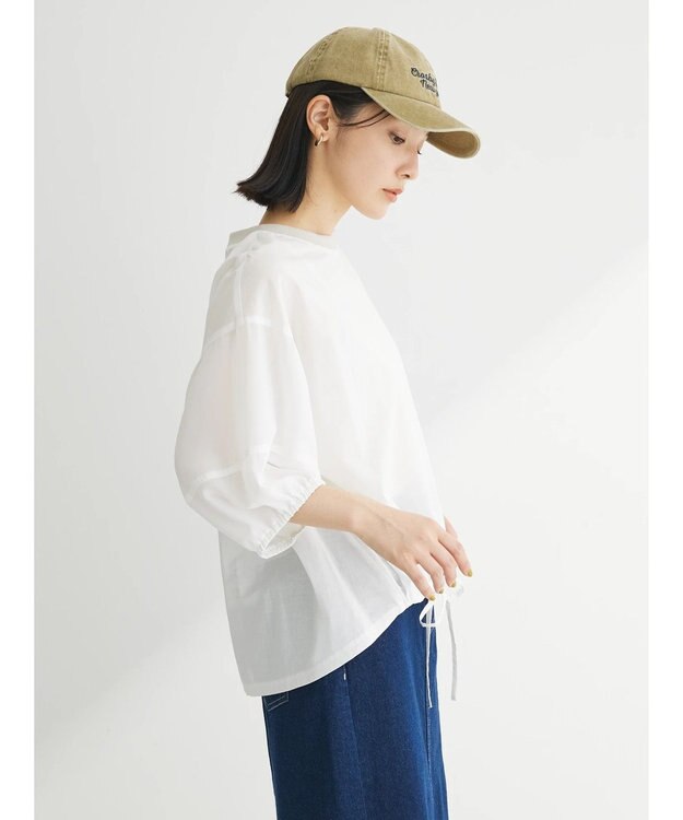 Green Parks ランタンスリーブブラウス Off White