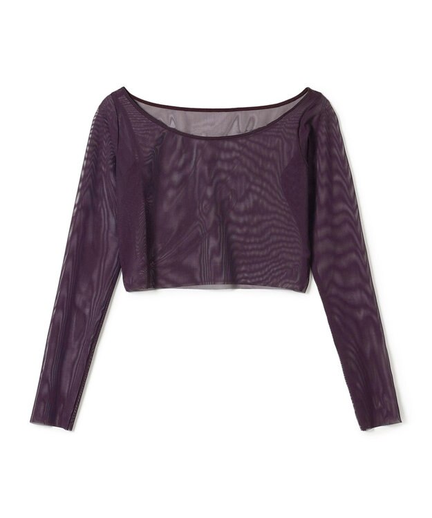 Chacott チュールショートトップ ブラックベリー