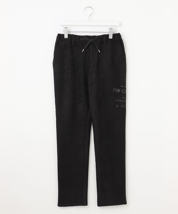 PW CIRCULUS 【MEN】スエードライクテーパードパンツ ブラック系