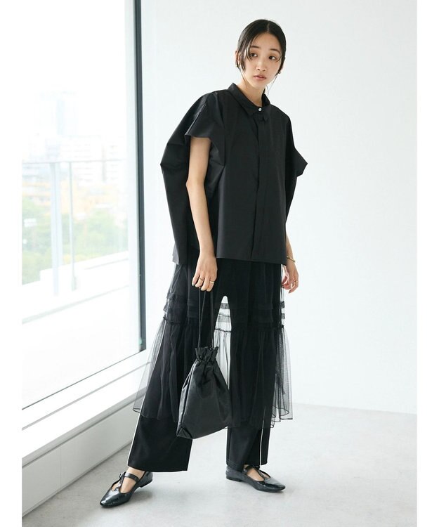 CRAFT STANDARD BOUTIQUE チュールジレワンピース Gray