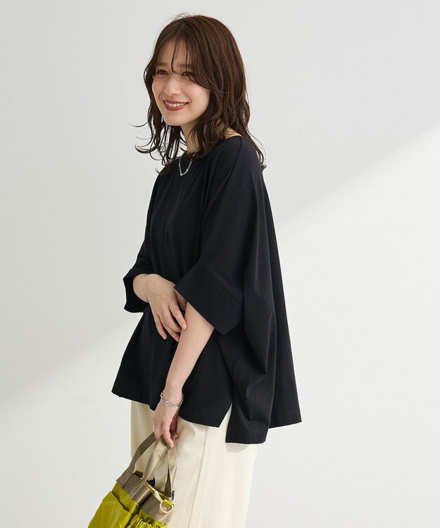 Green Parks 冷やっとすずやかドルマンプルオーバー Black