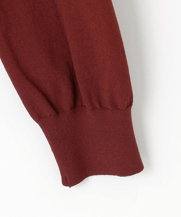 自由区 【カトリエムブーケ】Ruche フリルディテールニット ボルドー