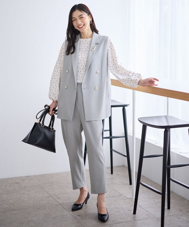 ANY ウェーブパールブローチ ゴールド