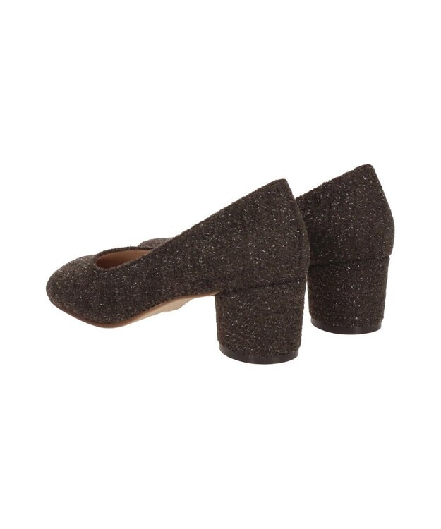 Bridget Birkin 【Bridget Birkin】ツイードヒールアップオブリークパンプス ブラウン雑材