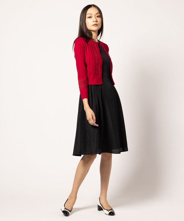 TOCCA LACE STREAM カーディガン ローズ系