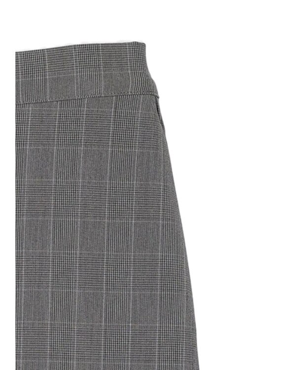 Green Parks きれいシルエットチェック裾フレアスカート Glen Check
