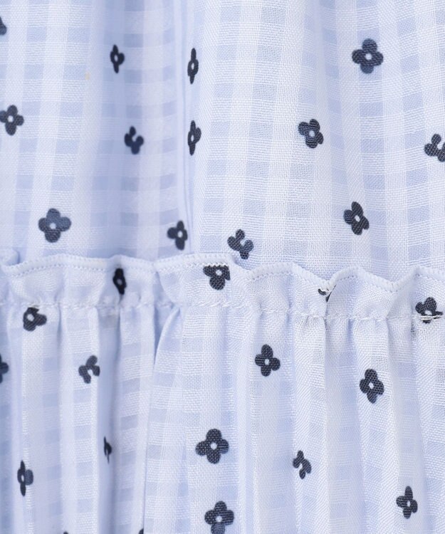 組曲 KIDS 【110-140cm】Tiny Flower スカート ミストブルー系5