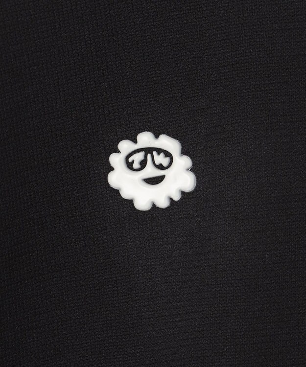 PW CIRCULUS 【MEN】バッグメッシュ ニットベスト ブラック系