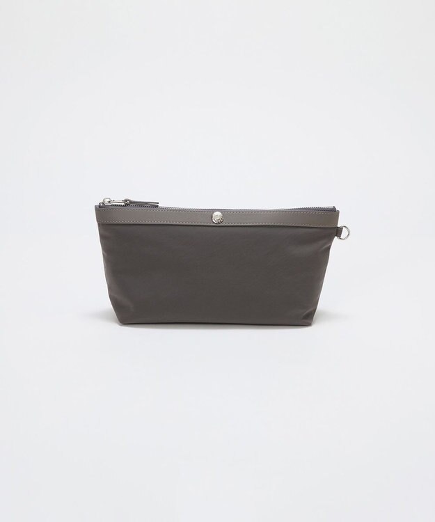 TOPKAPI 【Breath TOPKAPI】MORPH モーフ リンクルナイロン 舟形 ポーチ　撥水 グレー