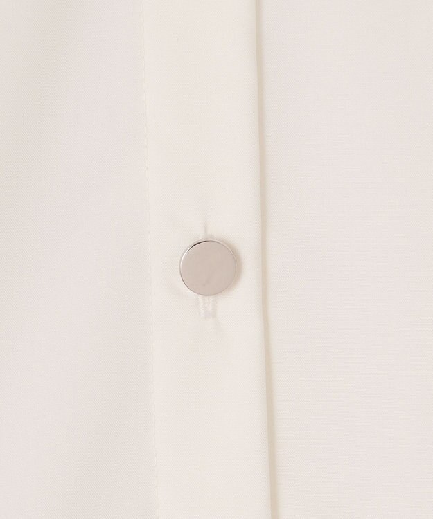 GRACE CONTINENTAL 刺繍ヘムシャツワンピース ホワイト