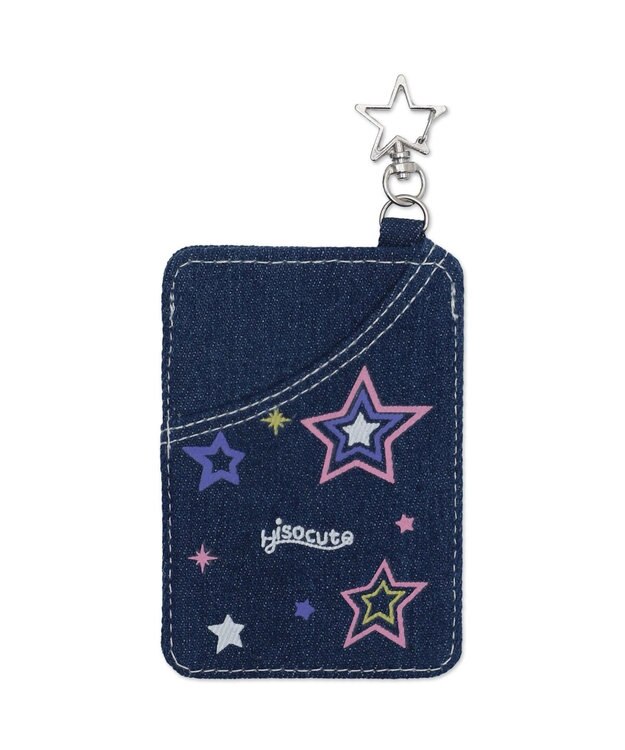 WEGO 【痛バ＆推し活グッズ】デニムハートカードホルダーキーホルダー 柄1