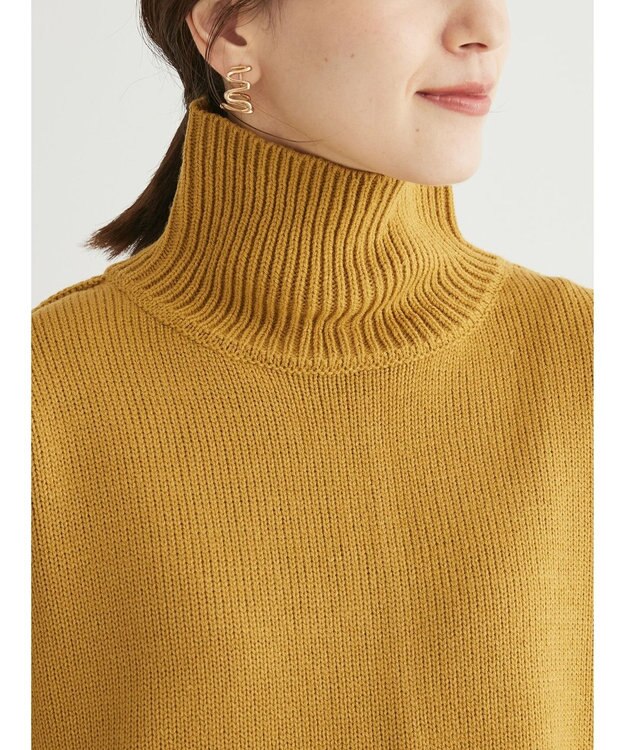 Green Parks ・Ｐｅｔｉｔ　Ｆｌｅｕｒ　タートルバックスリットニット Yellow