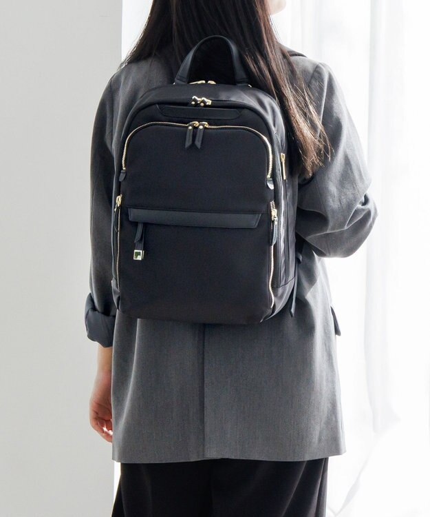 ACE BAGS & LUGGAGE ace. ラプリム リュック レディースビジネス A4 13.3インチサイズ 68801 エース ブラック×ゴールド