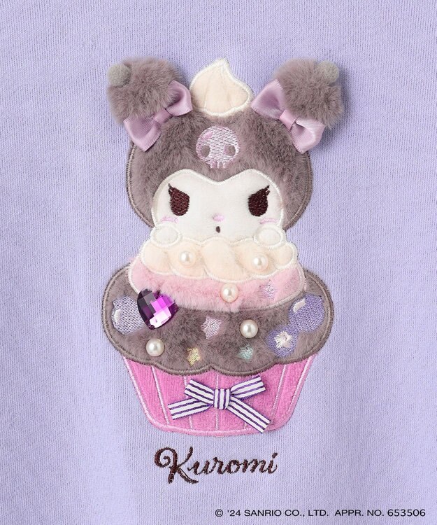 ANY KIDS 【any FAM×サンリオキャラクターズ】カップケーキトレーナー ラベンダー×クロミ