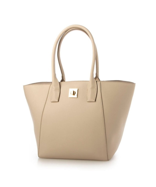 UNBILLION 【テレビ ドラマ着用アイテム】カシュカシュ cachecache / A4ヒネリ飾り金具2wayトートバッグ アイボリー