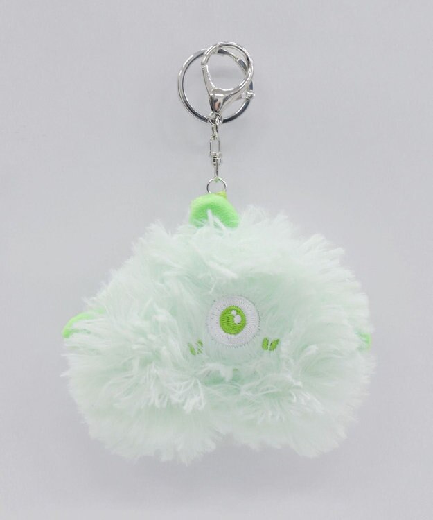 WEGO ほわほわモンスターぬいぐるみキーホルダー グリーン