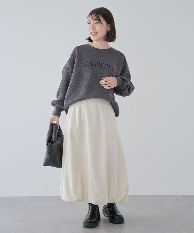 Green Parks ミディ丈バルーンスカート Black