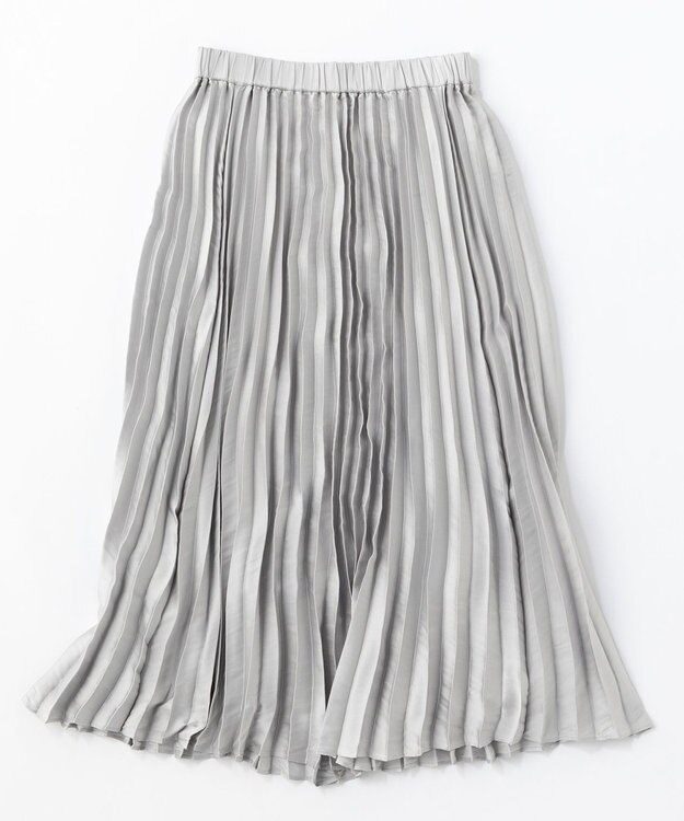 UNFILO プリーツスカート ライトグレー