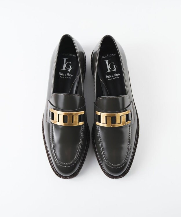 BONTRE 【LucaGrossi/ルカグロッシ】幾何学ビットローファー/K072M-VA グレー