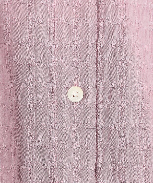 JOSEPH HOMME 新柄【オリジナル素材】ラティスジャガードストレッチ　ウィングカラーシャツ ピンク系