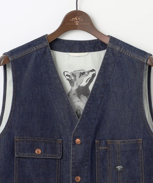 JOSEPH ABBOUD MOUNTAIN 【軽量/テーム・ヤルヴィコラボ】INDIGO×CORDURA デニム ベスト ネイビー系