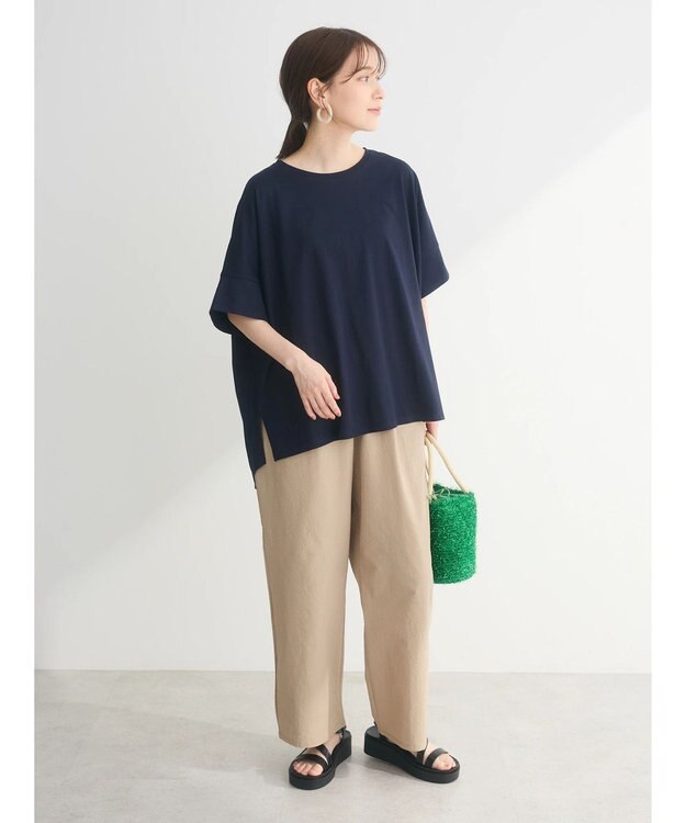 Green Parks イージーサイドラインパンツ Beige