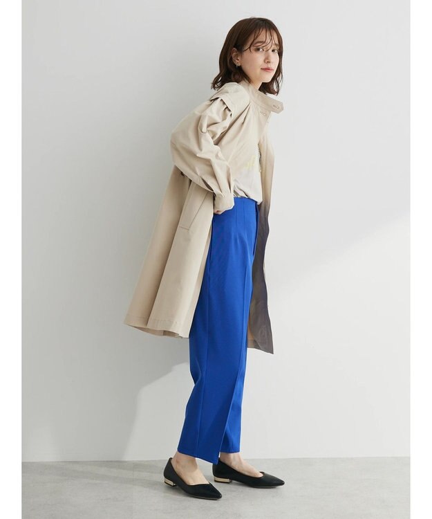 Green Parks 花粉防止　袖タックコート Beige