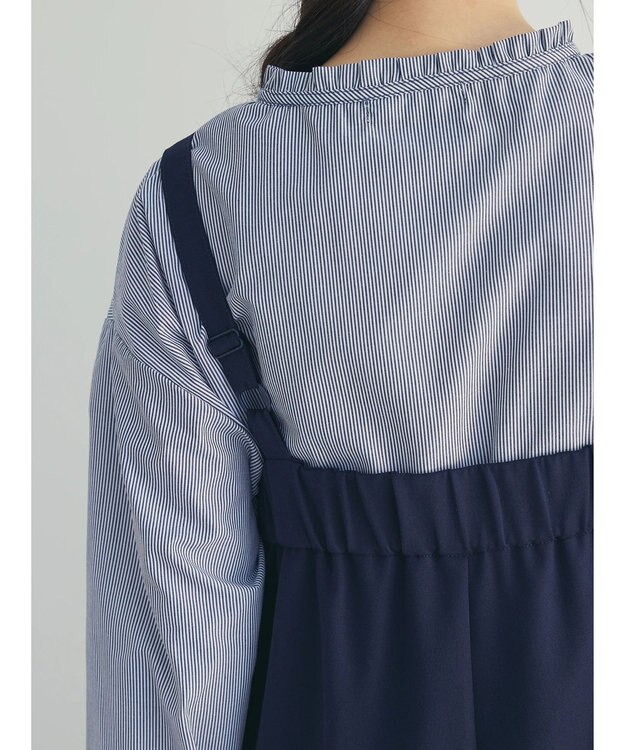 Green Parks armonia. ハイライズドサロペットパンツ Navy