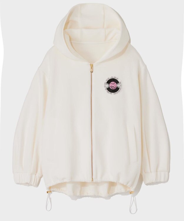 GRACE CONTINENTAL エンブレムフーディ ホワイト