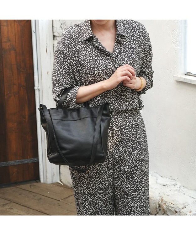 Regalo Felice 【本牛革 / デイリーに使いやすい】2wayトート / REGALO BK(ブラック）