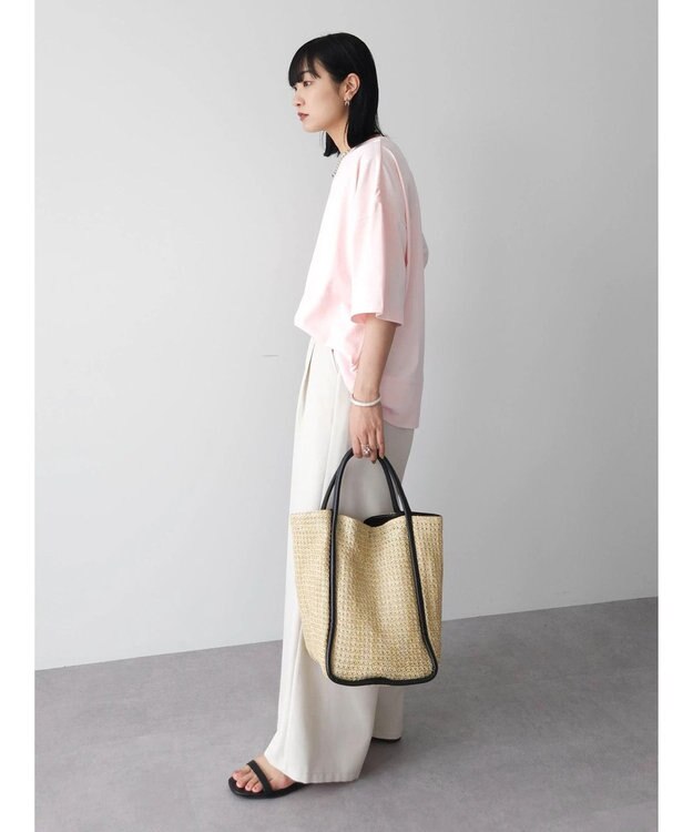 Green Parks 接触冷感裾リブＴシャツ Pink