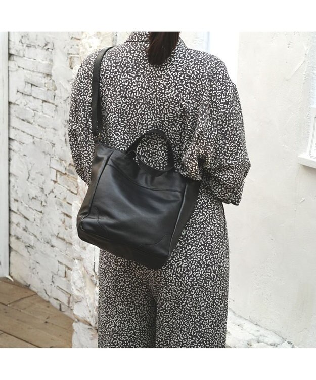 Regalo Felice 【本牛革 / デイリーに使いやすい】2wayトート / REGALO BK(ブラック）