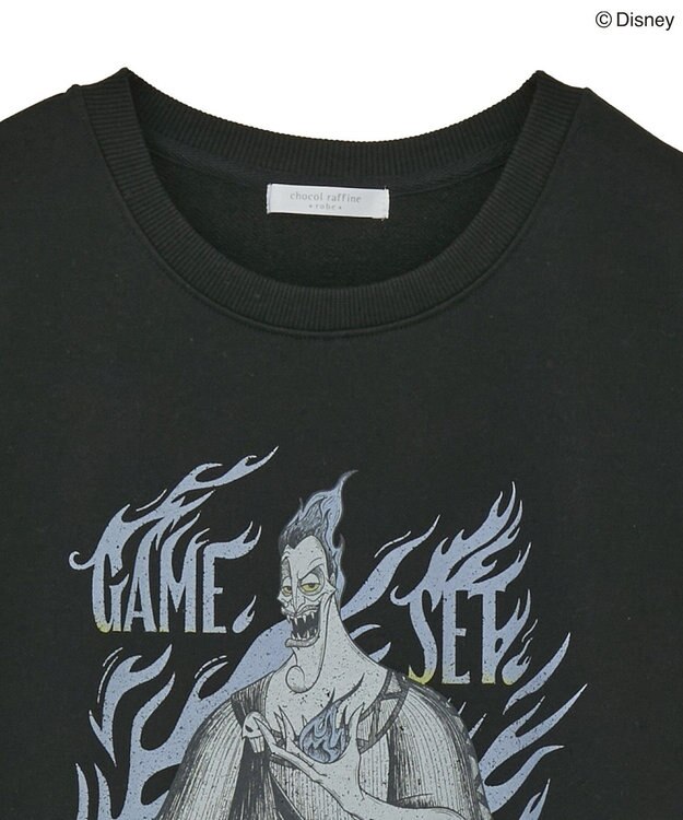 Green Parks VILLAINS/レースドッキングプリントスウェット White