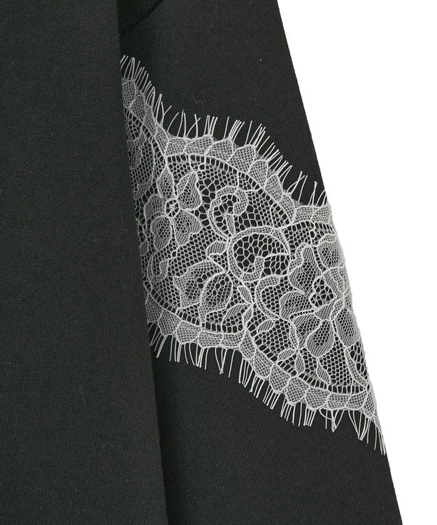 Green Parks VILLAINS/レースドッキングプリントスウェット White