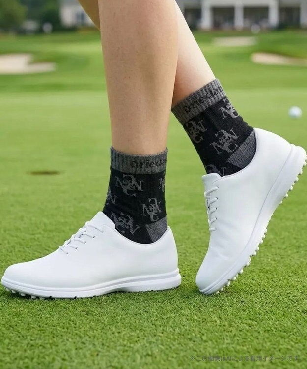 FILA GOLF／marie claire 【marie claire SPORT】 アンクルソックス ブラック