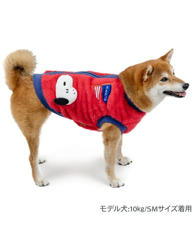 PET PARADISE スヌーピー なかよし ジップベスト 中型犬 レッド