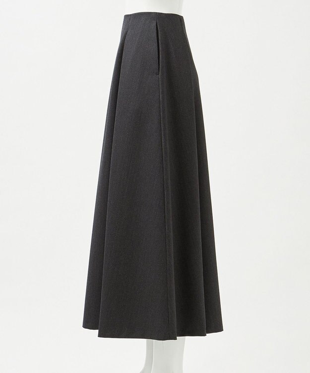 23区 【エステータ】CANONICO カバートクロス スカート チャコールグレー