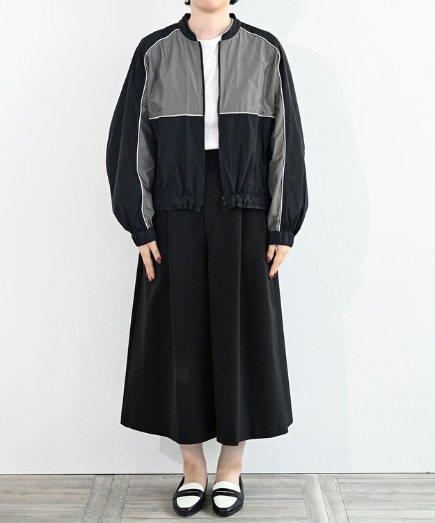 FORFORMO Ruffle Collar Blouson ラッフルカラーブルゾン グレー