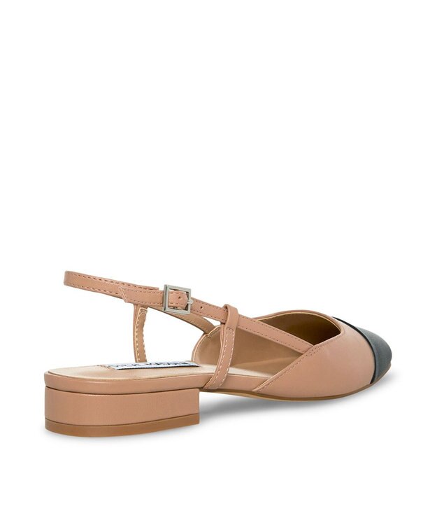 STEVE MADDEN BELINDA バイカラーフラットパンプス タン