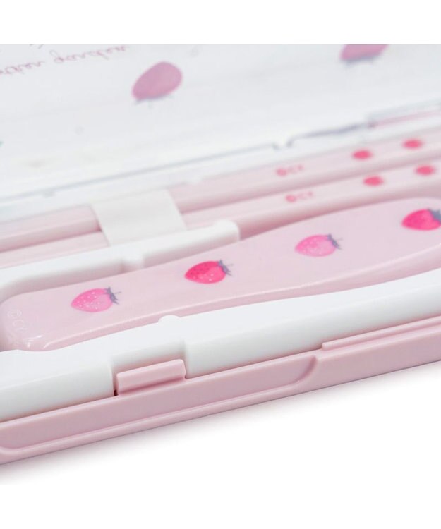 Mother garden マザーガーデン 野いちご コンビセット お箸＆スプーン 《レトロストロベリー柄》 レトロストロベリー柄