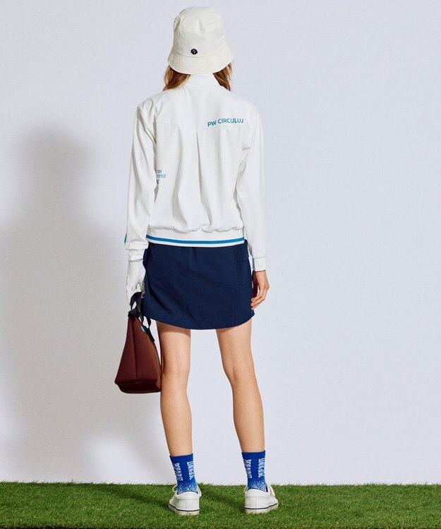 PW CIRCULUS 【 吸水速乾 / ストレッチ 】【WOMEN】裾2WAY バルーンスカート ゴルフウェア レディース ネイビー系