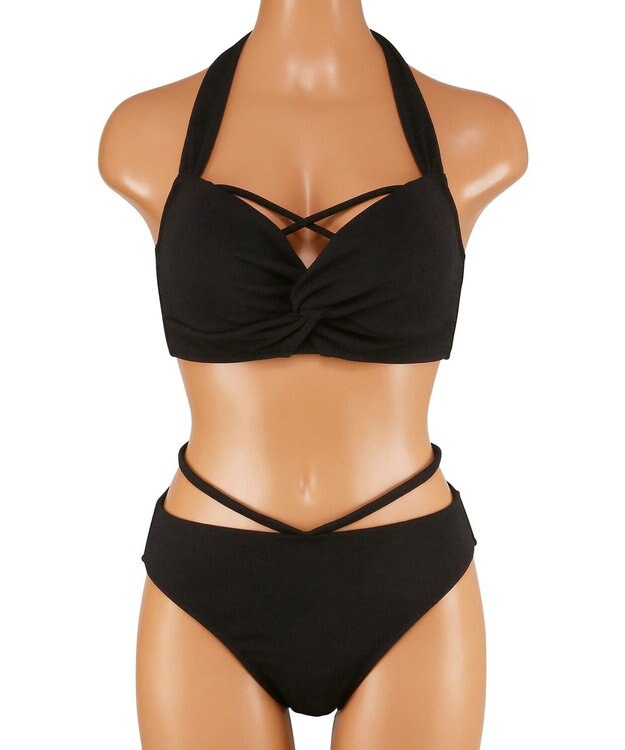 San-ai Resort（三愛水着楽園） 【San-ai Resort×PEACH　JOHNコラボ】【ナイスバディ水着】ワイヤービキニ　9M・11L　【San-ai Resort（サンアイリゾート）】 ブラック