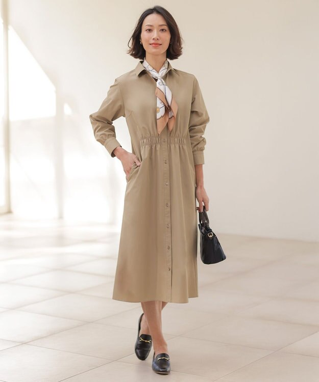 J.PRESS LADIES 2WAY ライン スカーフ リング ゴールド系