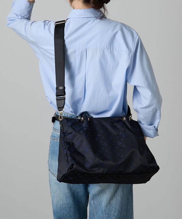 russet ナイロン三層2WAYトートバッグ(CE-1586) Black/Navy