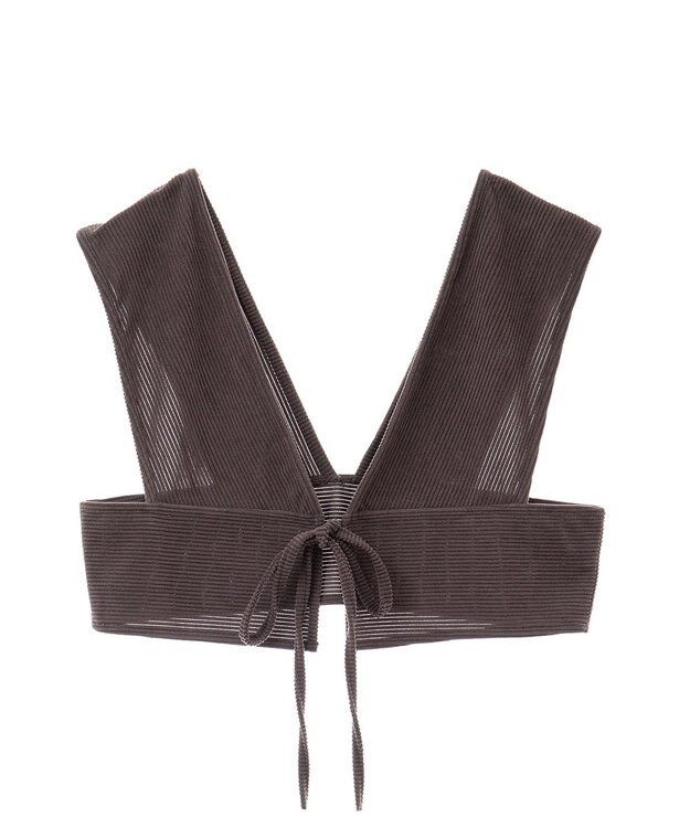 CRAFT STANDARD BOUTIQUE 2WAYカットコーデュロイビスチェ Charcoal Gray